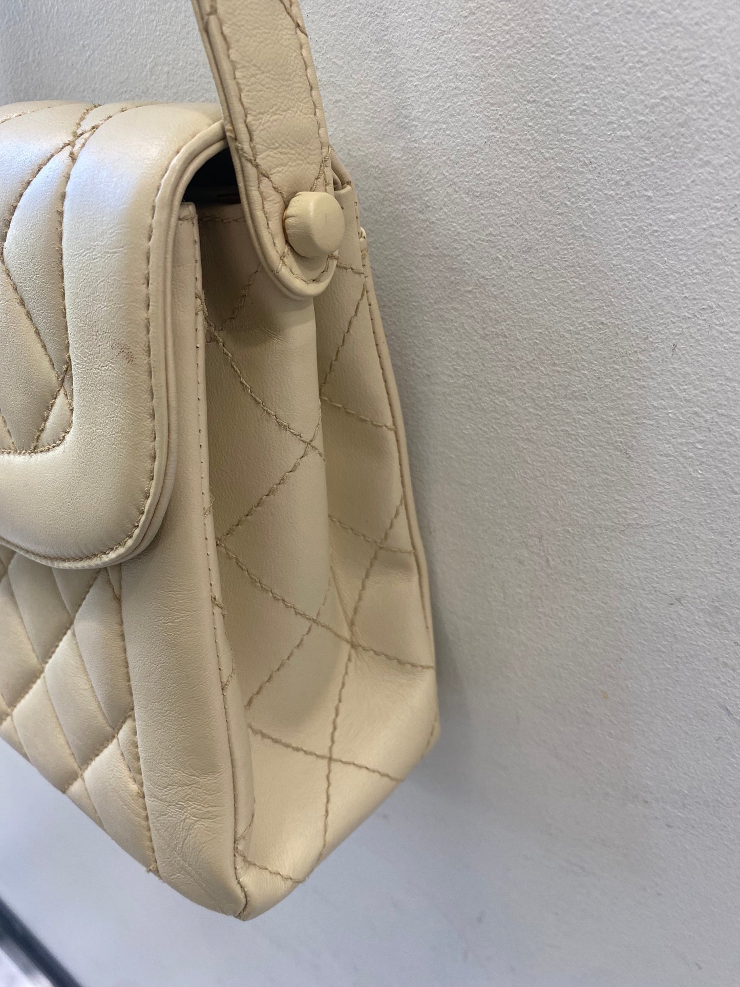 CHANEL QUILTED LAMBSKIN DIANA SHOULDER BAG