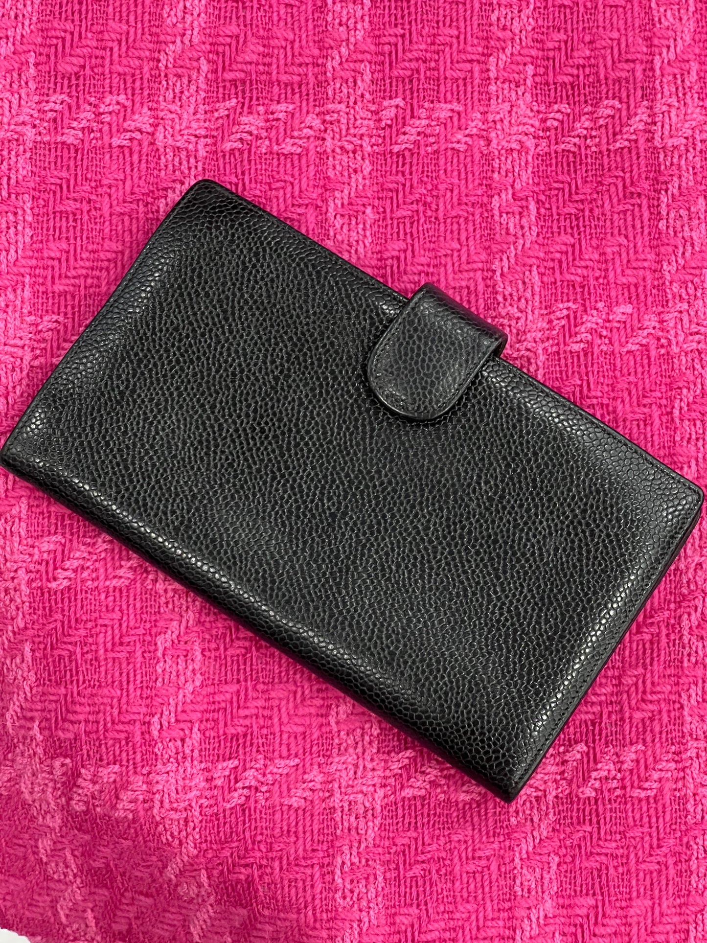 CHANEL CC CAVIAR LAMBSKIN TIMELESS FRENCH WALLET