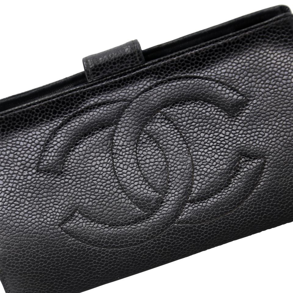 CHANEL CC CAVIAR LAMBSKIN TIMELESS FRENCH WALLET