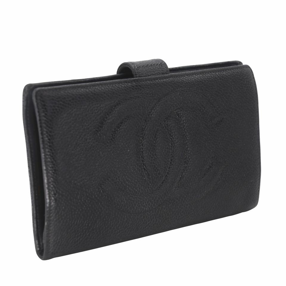 CHANEL CC CAVIAR LAMBSKIN TIMELESS FRENCH WALLET