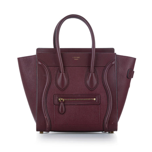 Celine Luggage Leather Tote Bag (SHG-18446)