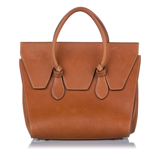 Celine Tie Tote Leather Handbag (SHG-18373)