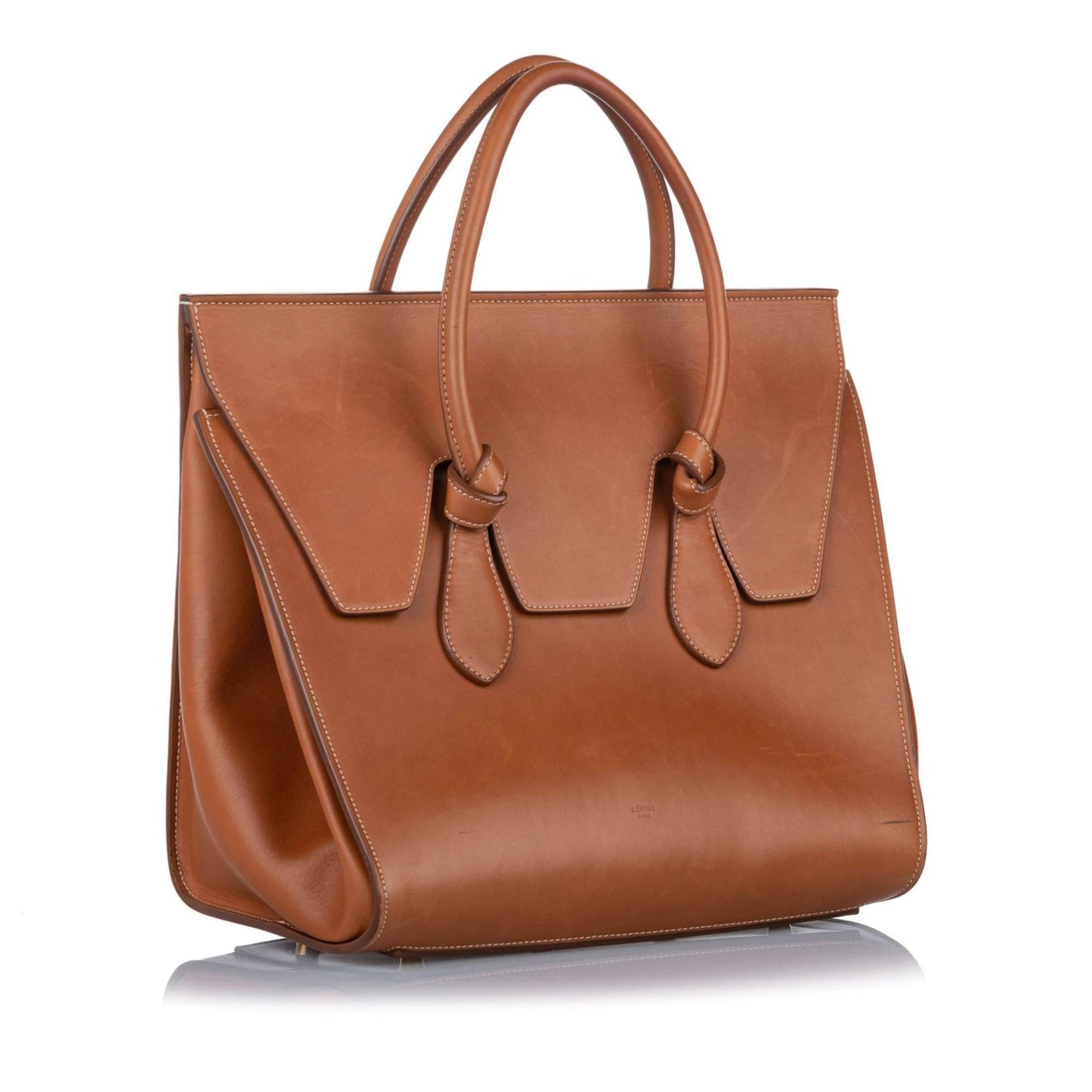 Celine Tie Tote Leather Handbag (SHG-18373)