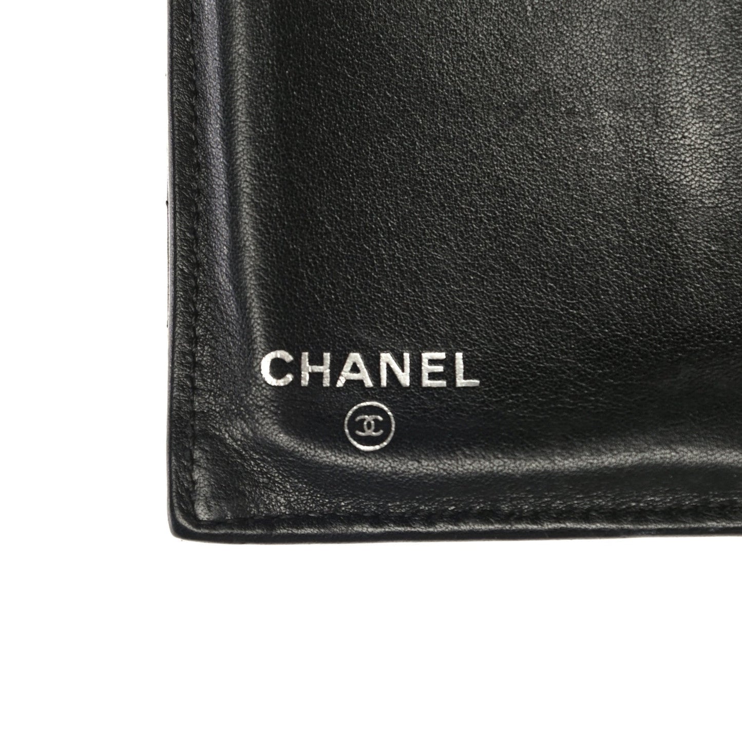 CHANEL Lambskin Chevron Quilted Wallet