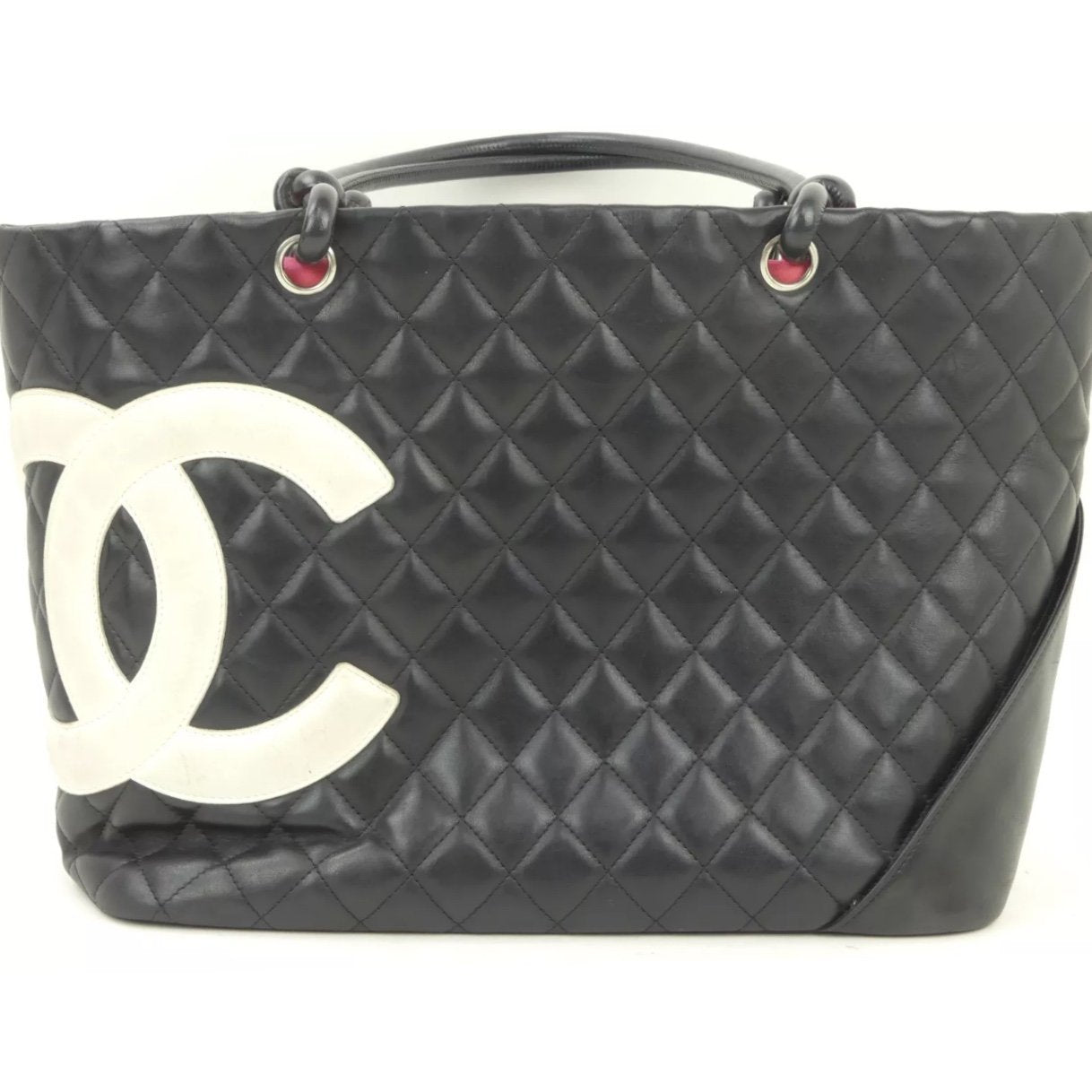 Chanel Large Ligne Cambon Tote Black/White-Bags-Chanel-Black/white-JustGorgeousStudio.com