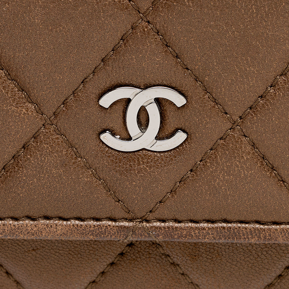 Chanel Metallic Lambskin Classic Wallet on Chain Bag (SHF-16324)