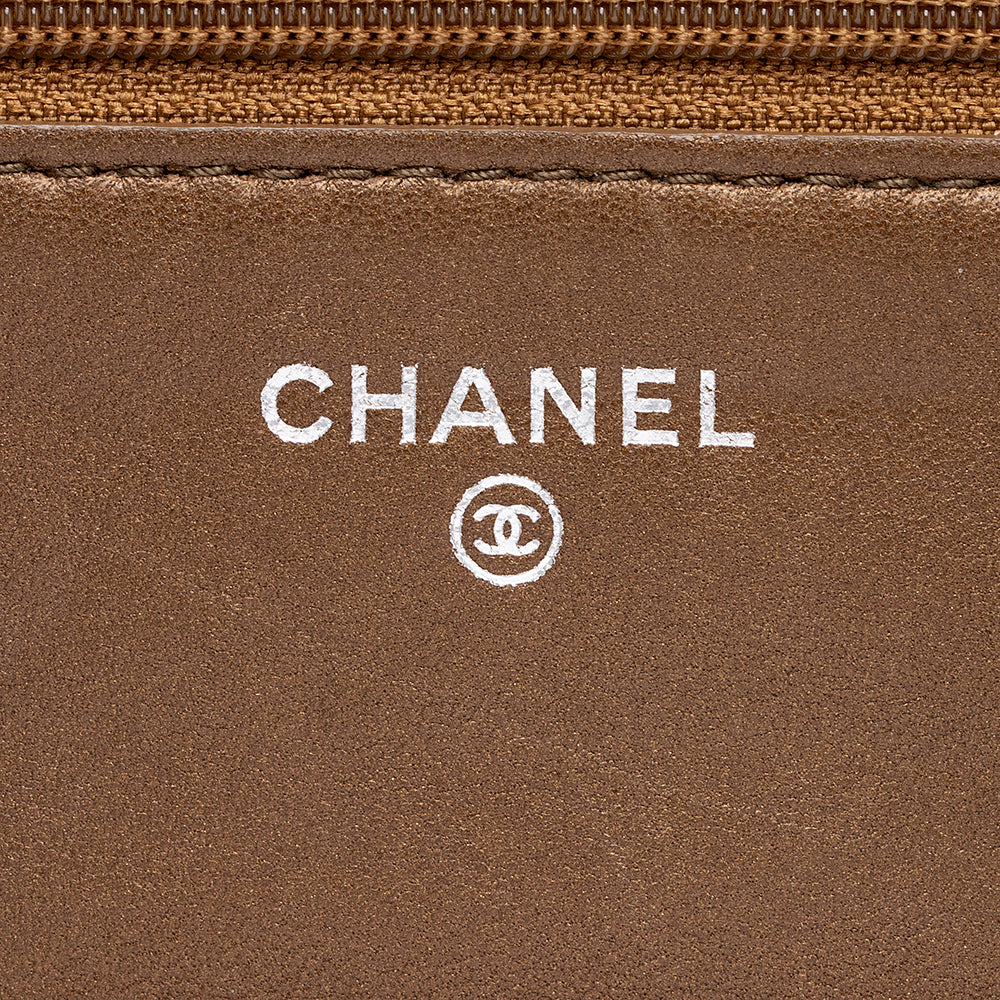 Chanel Metallic Lambskin Classic Wallet on Chain Bag (SHF-16324)