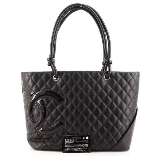 CHANEL QUILTED CALFSKIN CAMBON TOTE BAG