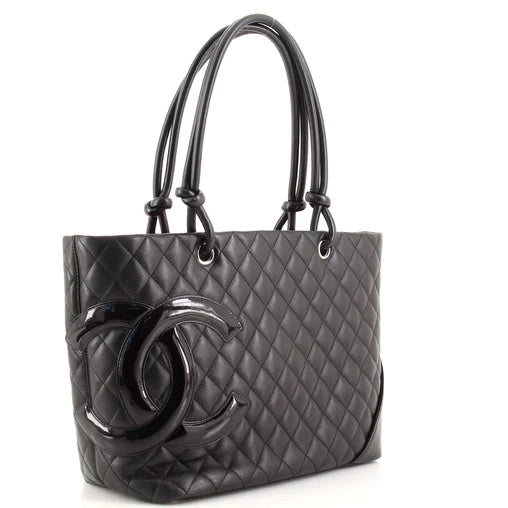 CHANEL QUILTED CALFSKIN CAMBON TOTE BAG