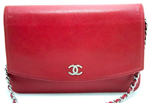 Chanel Caviar Wallet On Chain Woc Shoulder Bag Crossbody