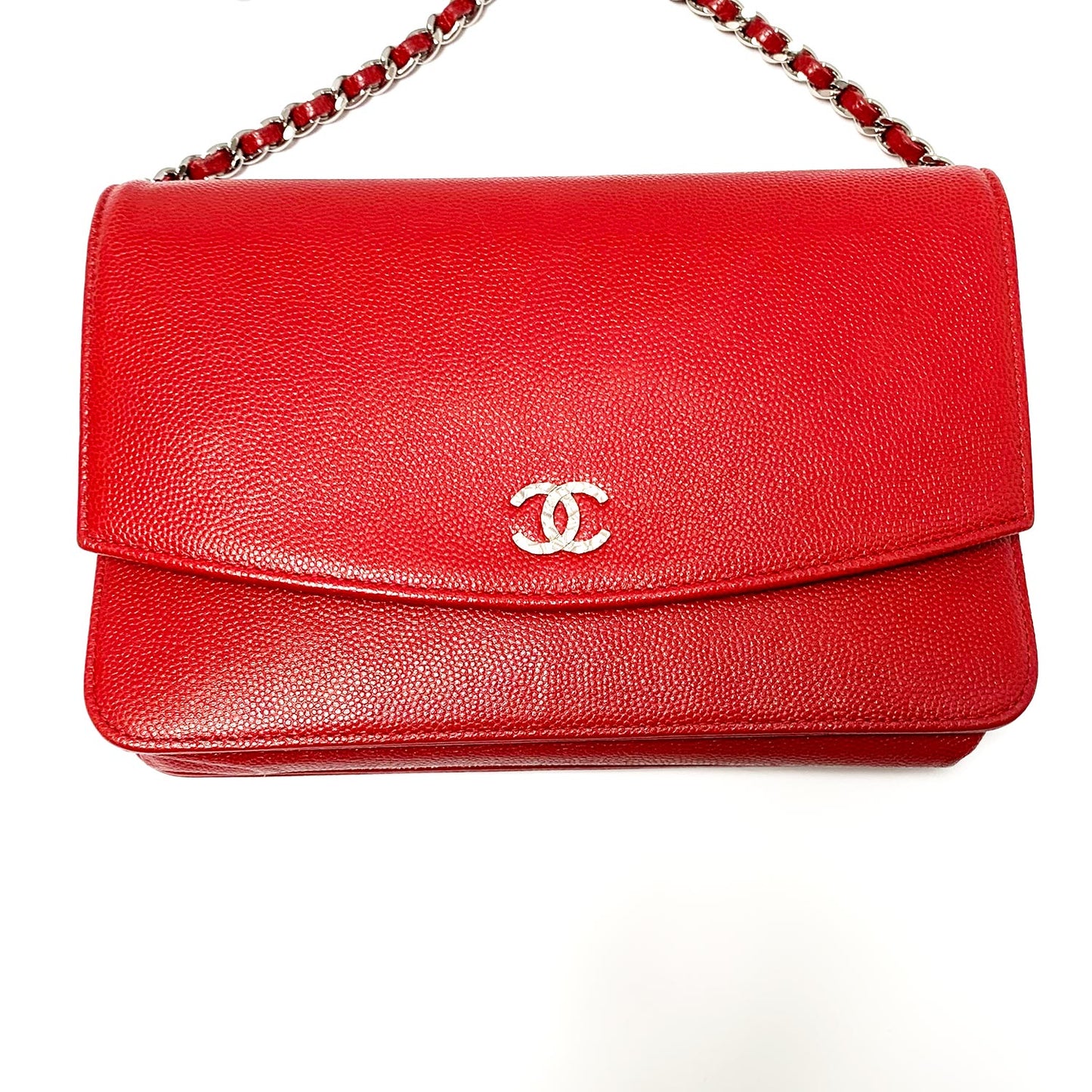 Chanel Caviar Wallet On Chain Woc Shoulder Bag Crossbody