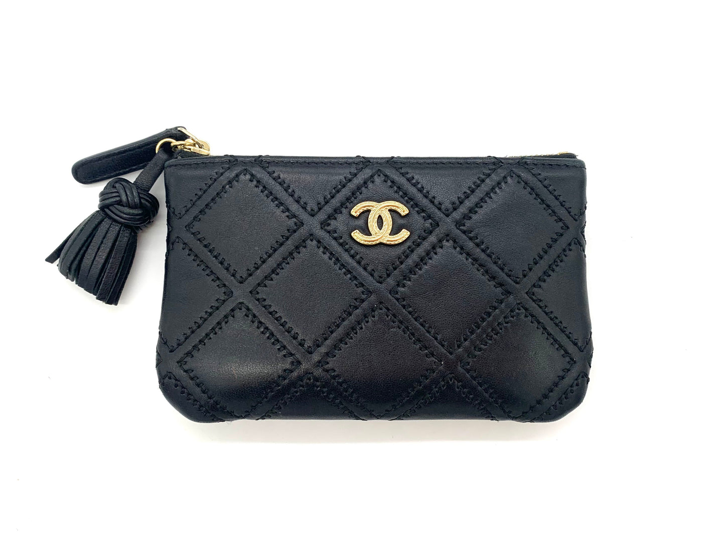 CHANEL LEATHER CARD HOLDER