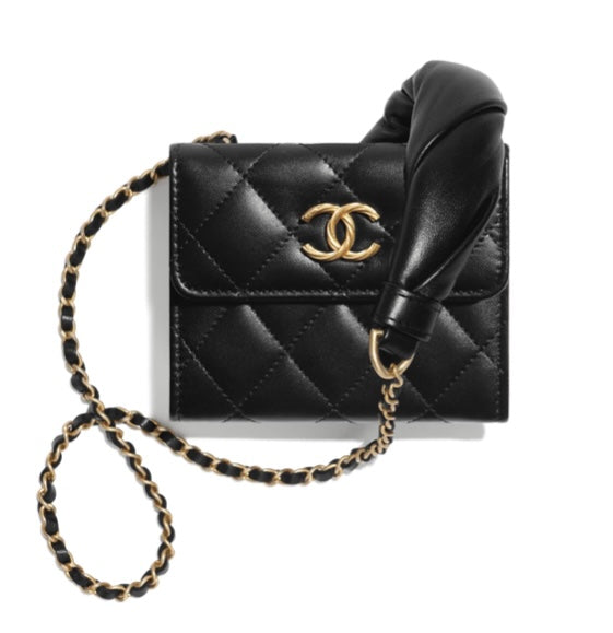 CHANEL MINI QUILTED WALLET ON CHAIN