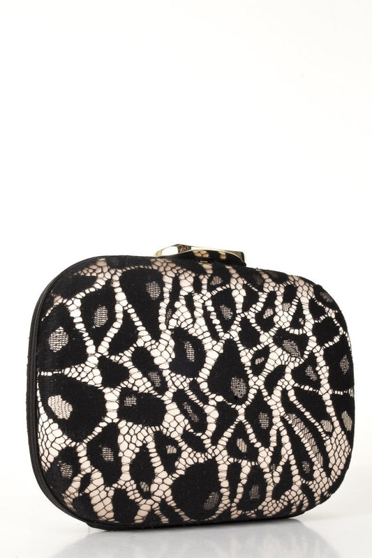 Christian Dior Black Lace Evening Bag