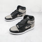 Designer Black Grey Jordan 1 High Q ( Customs And Box ), Jordan 1 Sneakers