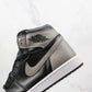 Designer Black Grey Jordan 1 High Q ( Customs And Box ), Jordan 1 Sneakers