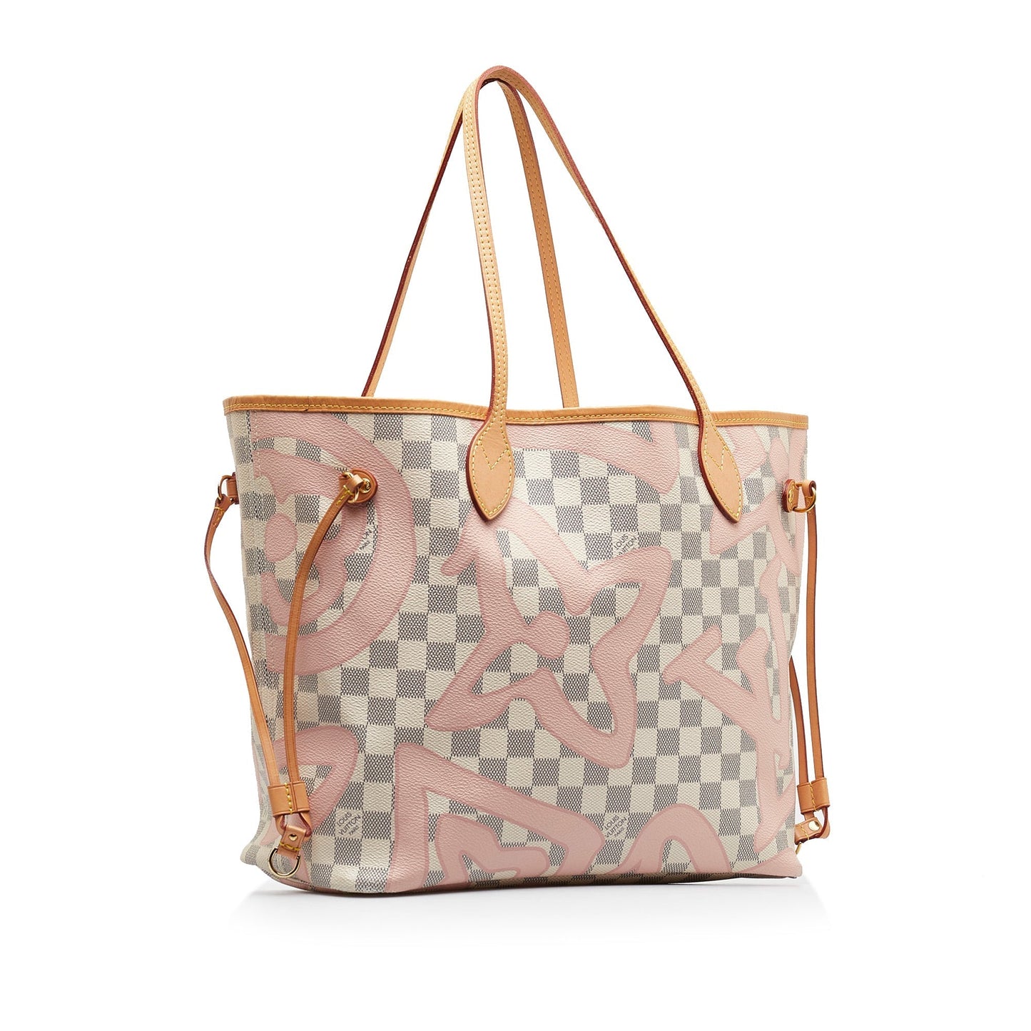 White Louis Vuitton Damier Azur Tahitienne Neverfull MM Tote Bag