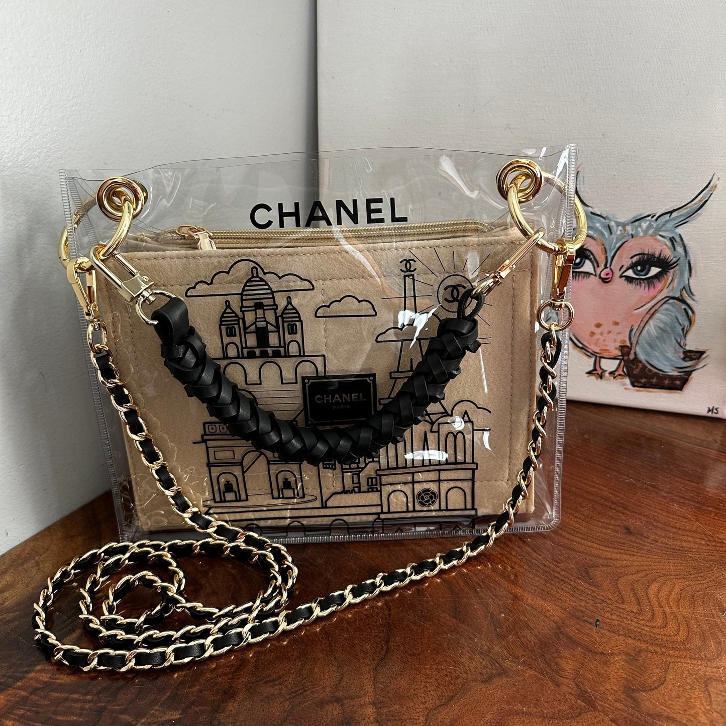 The Clear Swan - Chanel Crossbody/Handbag