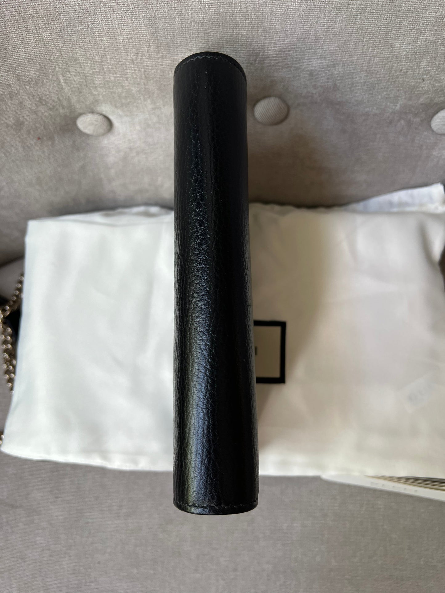 Gucci Black Interlocking GG Chain Wallet