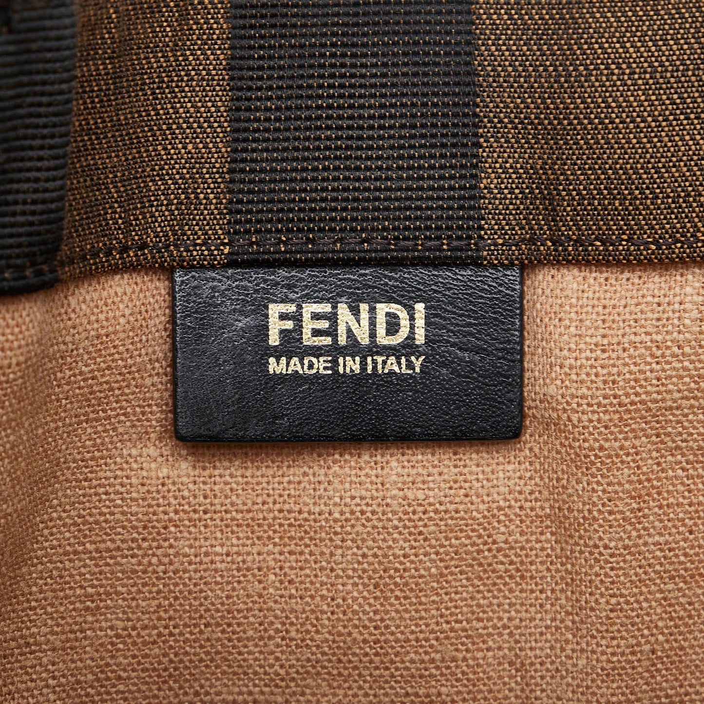 Brown Fendi Pequin Tote