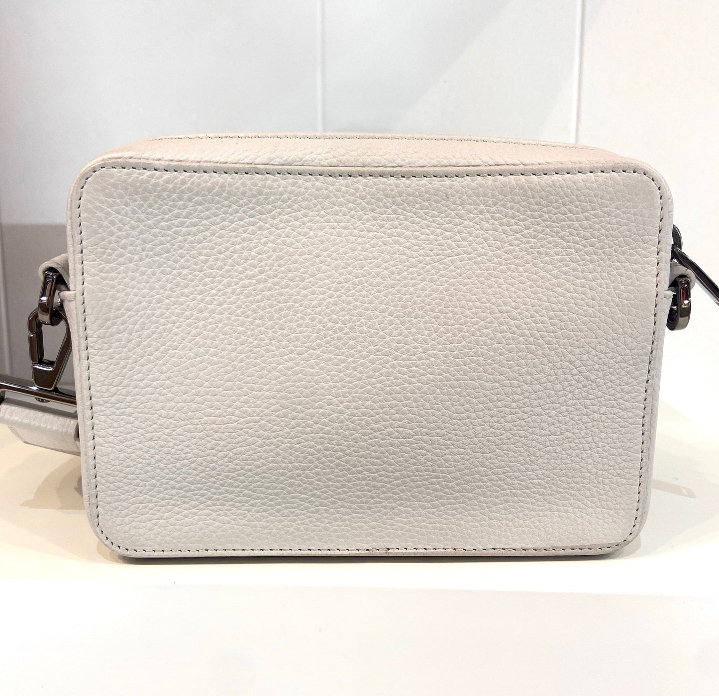 DIOR DOUBLE ZIP LEATHER CROSSBODY BAG