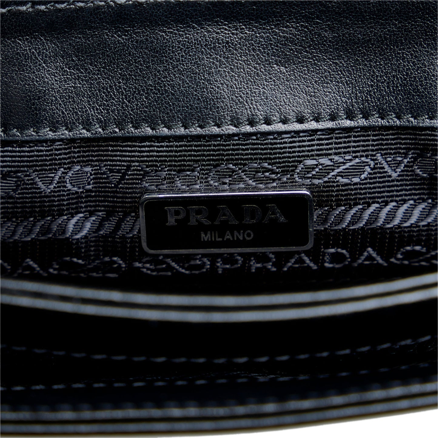 PRADA Saffiano and City Calf Chain Crossbody Bag