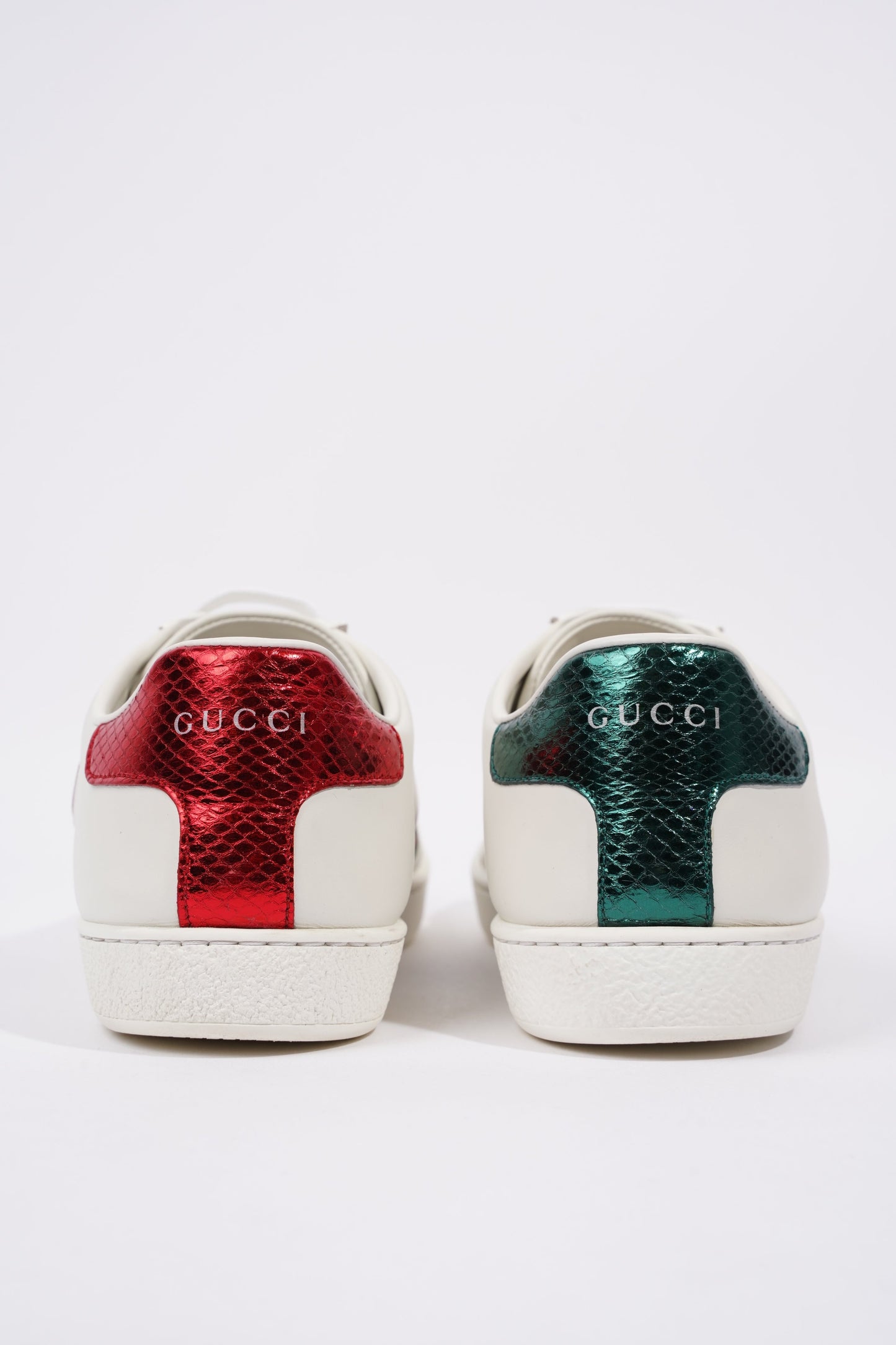 Gucci Womens Ace Heart White / Red / Green EU 39 / UK 6