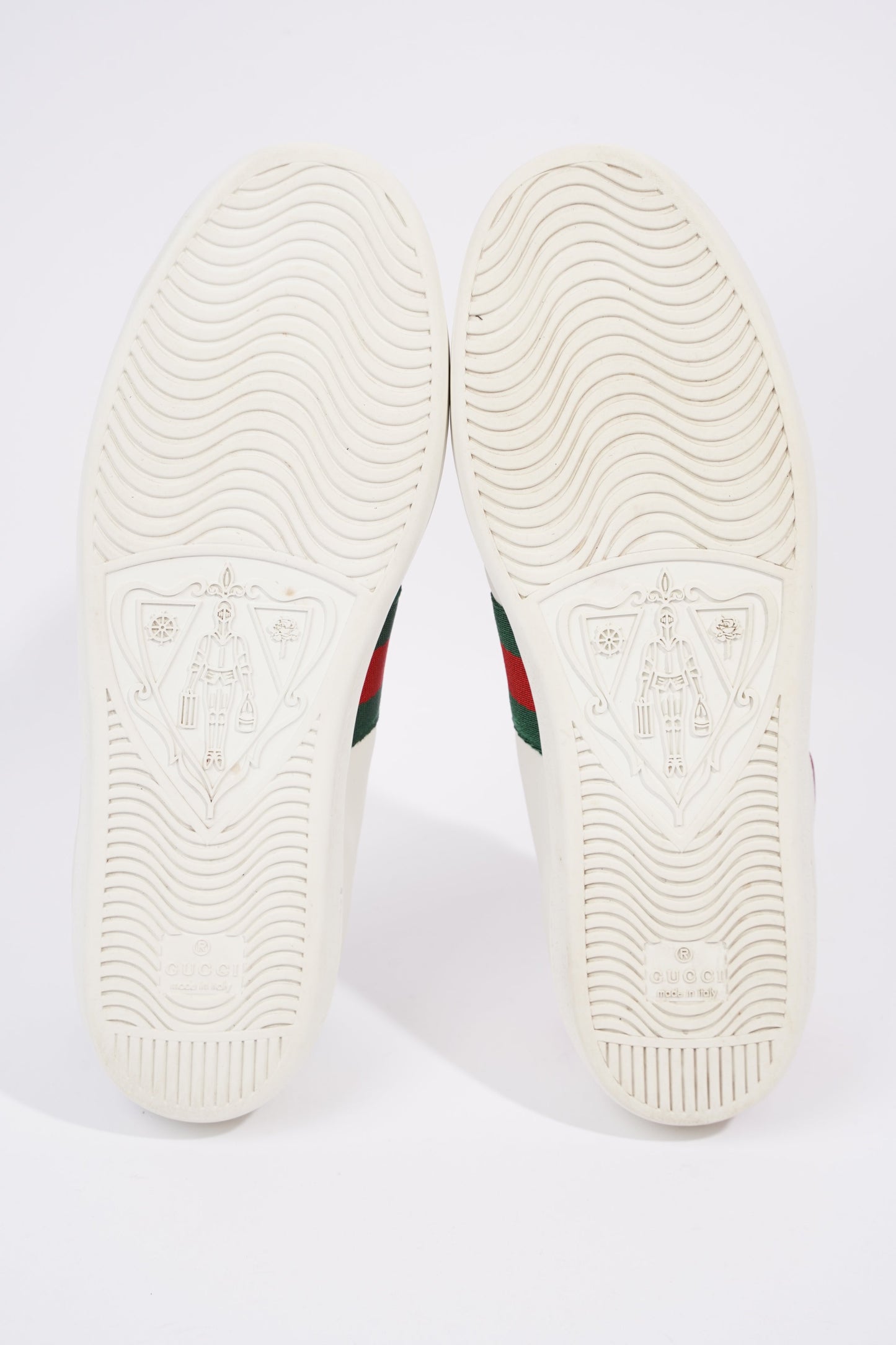 Gucci Womens Ace Heart White / Red / Green EU 39 / UK 6