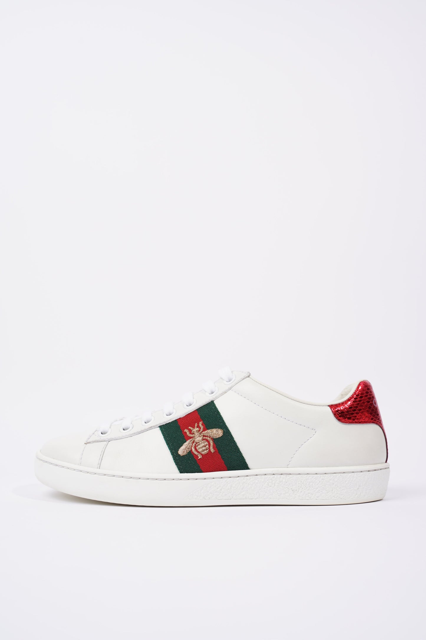 Gucci Womens Ace Bee White / Green / Red EU 35 / UK 2