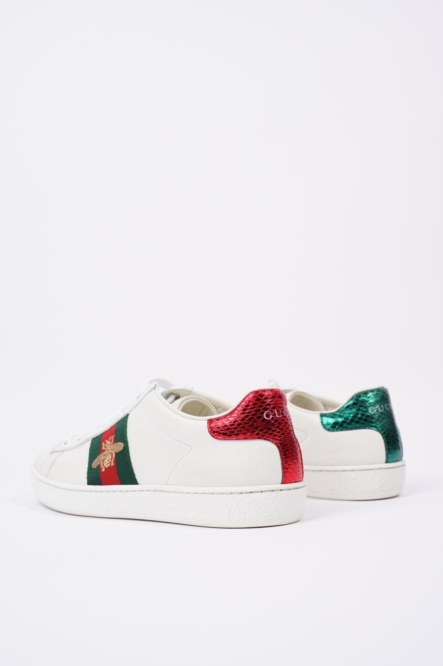 Gucci Womens Ace Bee White / Green / Red EU 35 / UK 2