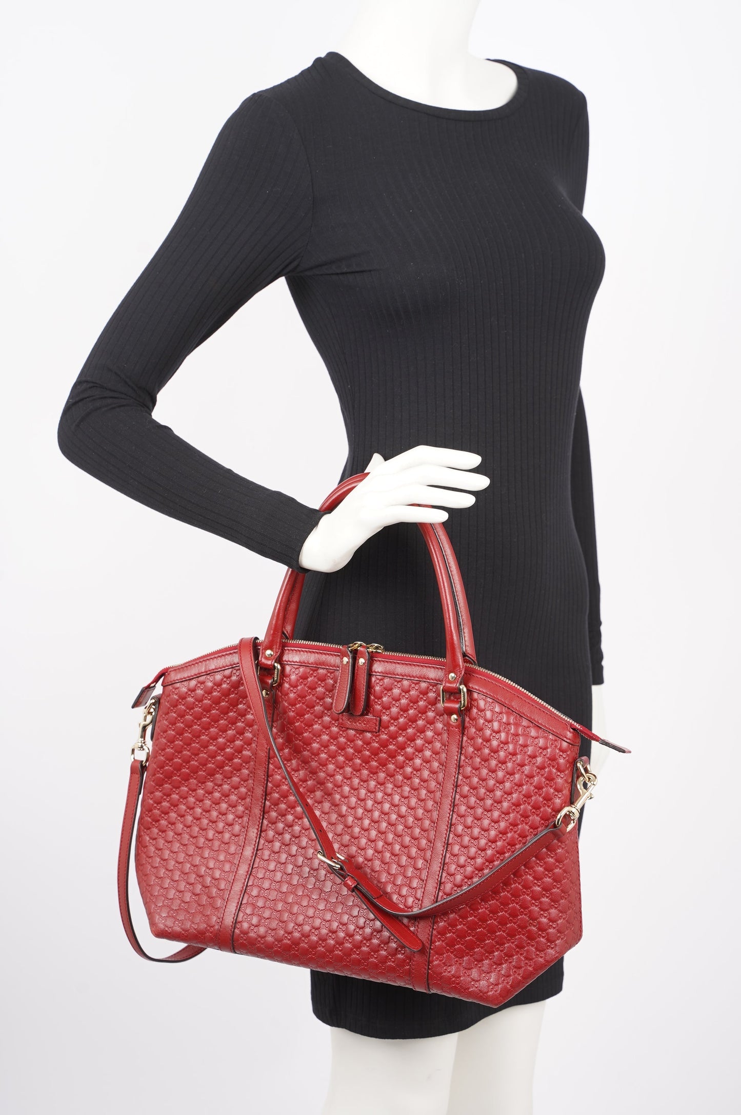 Gucci Womens 2Way Shoulder Bag Red