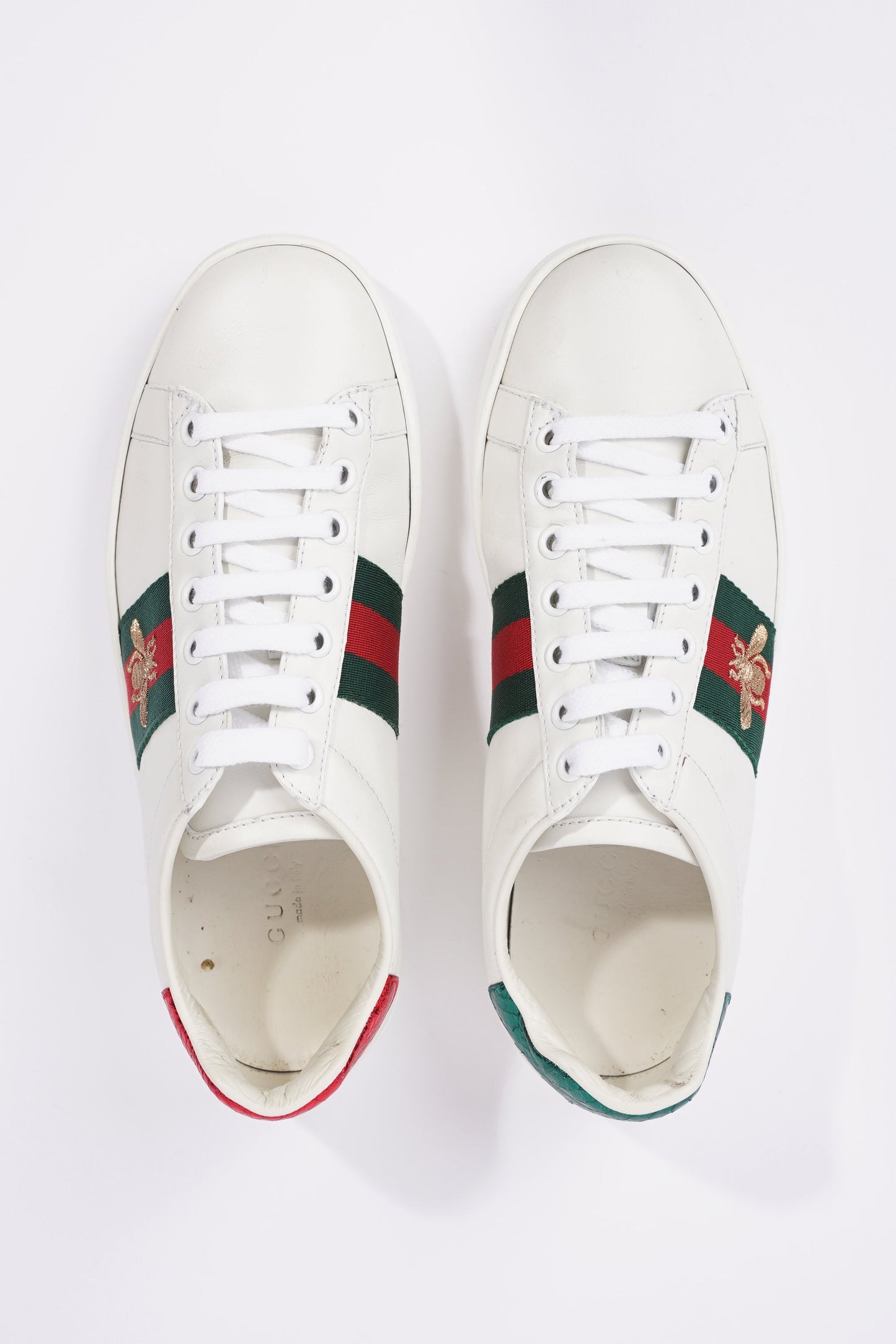 Gucci Womens Ace Bee White / Green / Red EU 35 / UK 2