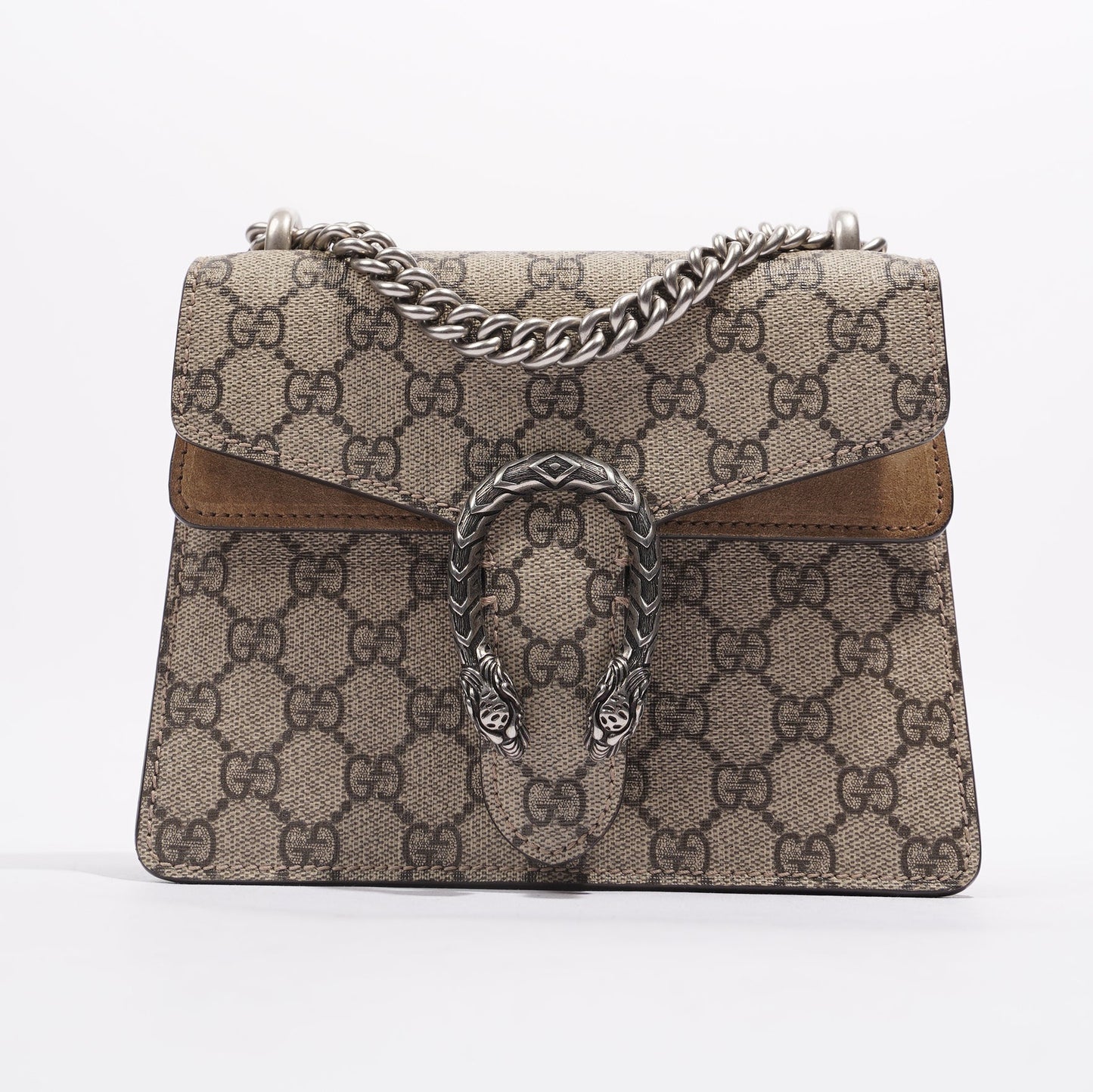 Gucci Womens Dionysus Bag Brown Canvas Mini