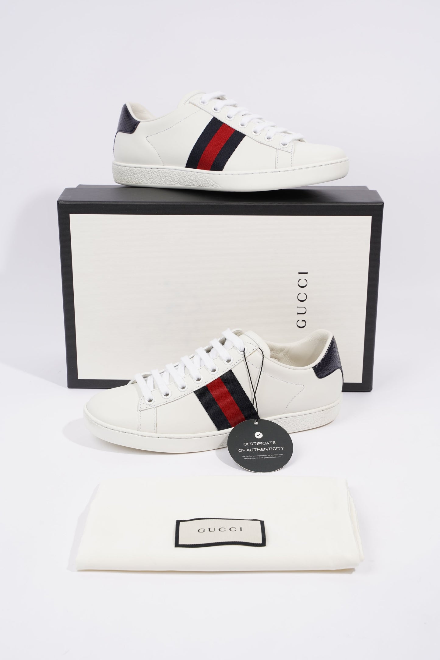 Gucci Womens Ace White / Blue / Red EU 36 / UK 3