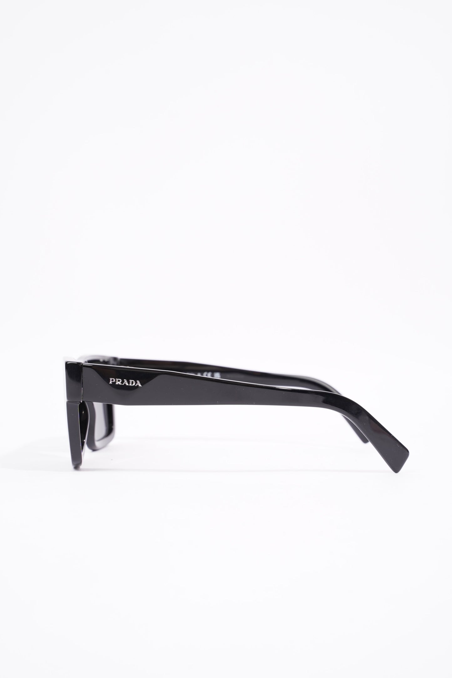 Prada Womens Square Sunglasses Black Acetate 145