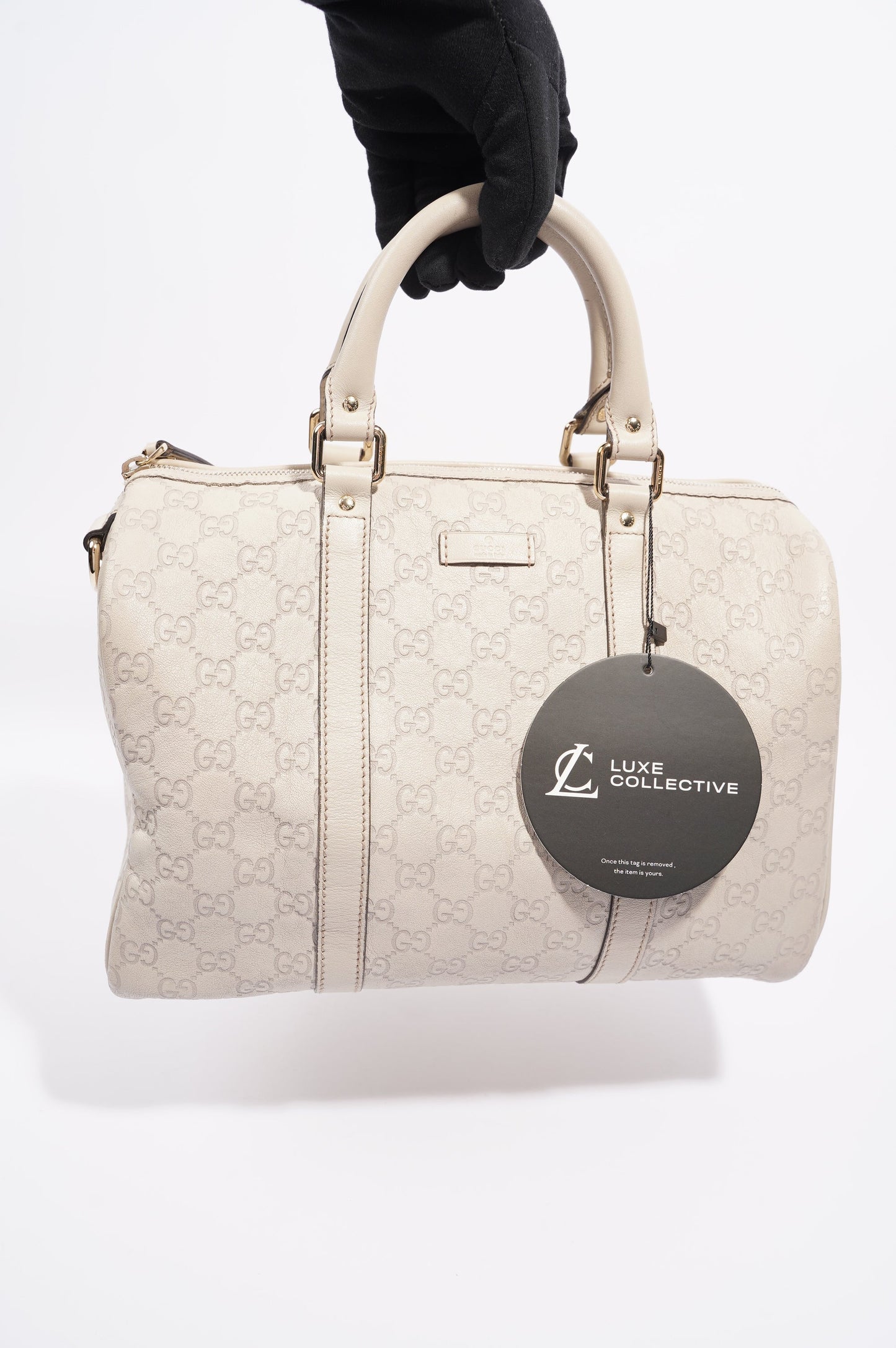 Gucci Womens Joy Boston Bag White