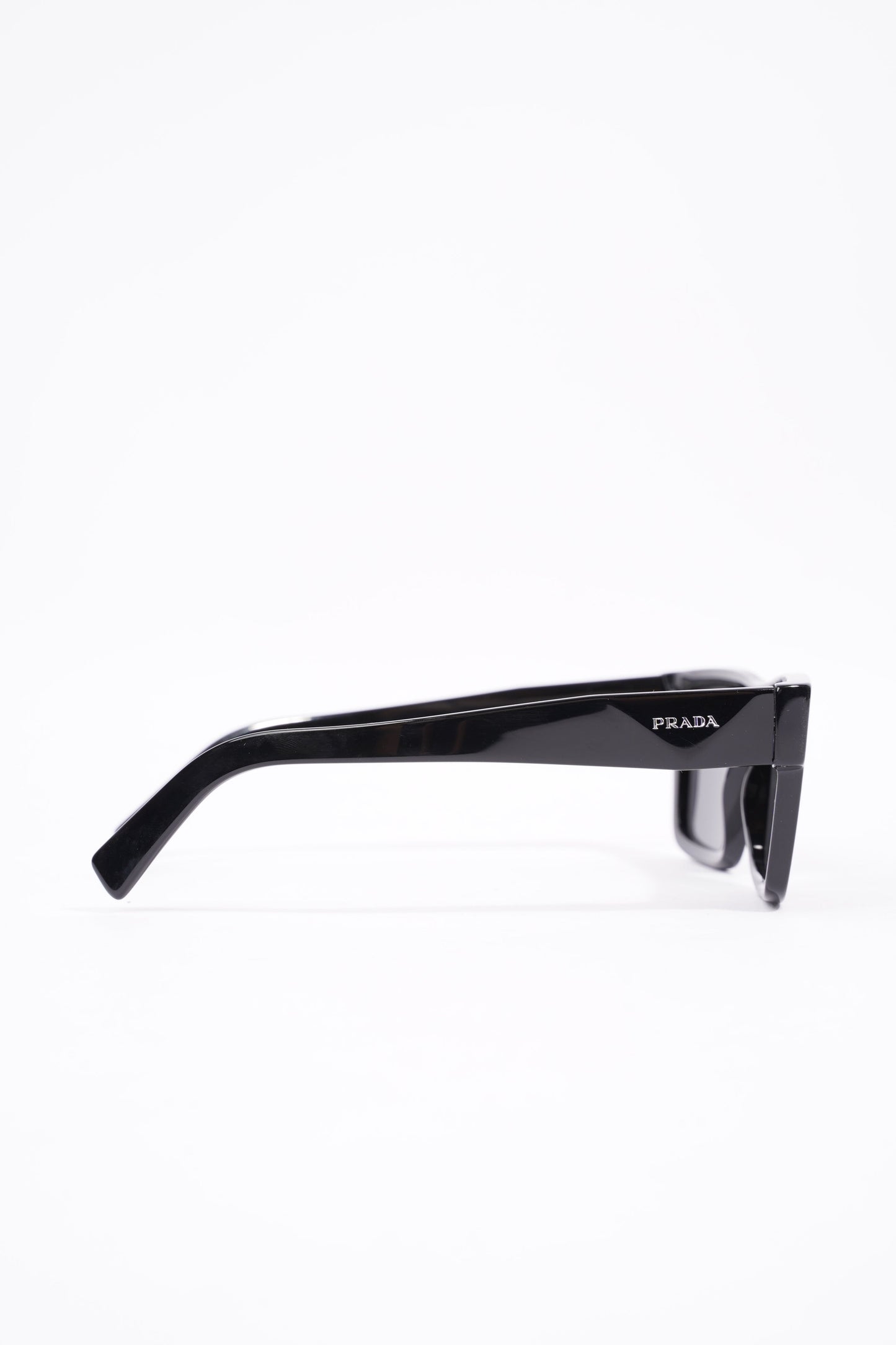 Prada Womens Square Sunglasses Black Acetate 145