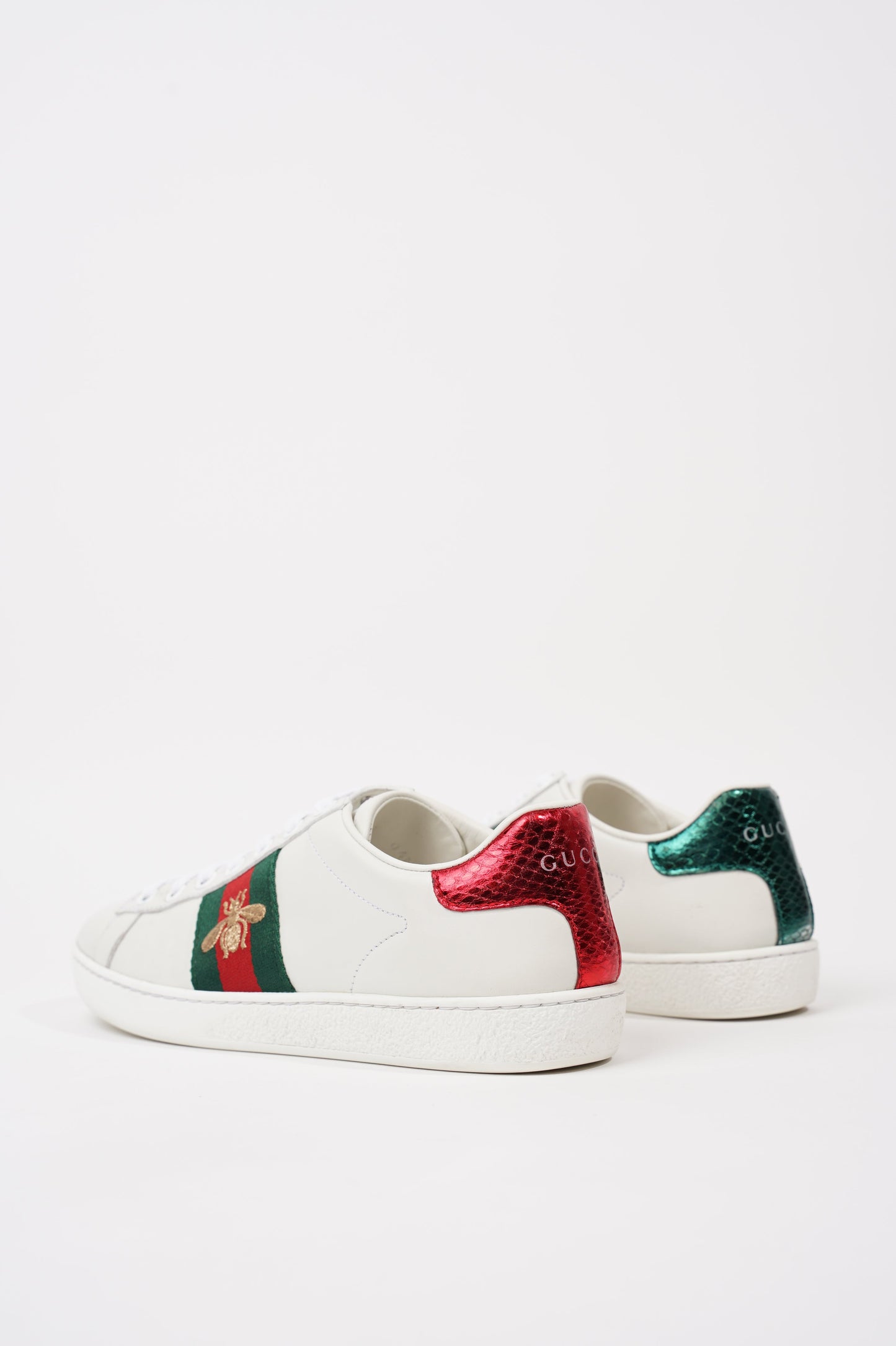 Gucci Womens Ace Bee White / Green / Red EU 35 / UK 2