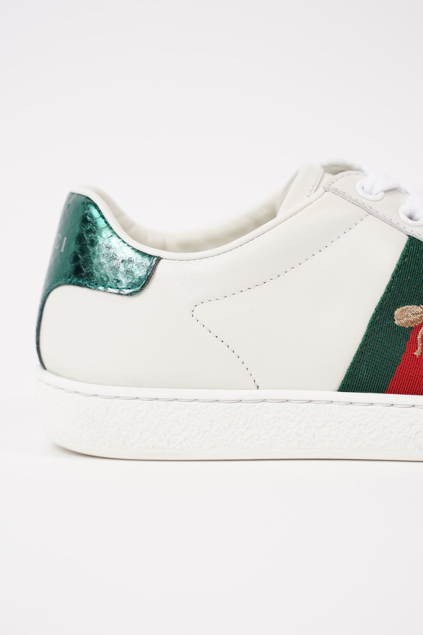 Gucci Womens Ace Bee White / Green / Red EU 35 / UK 2