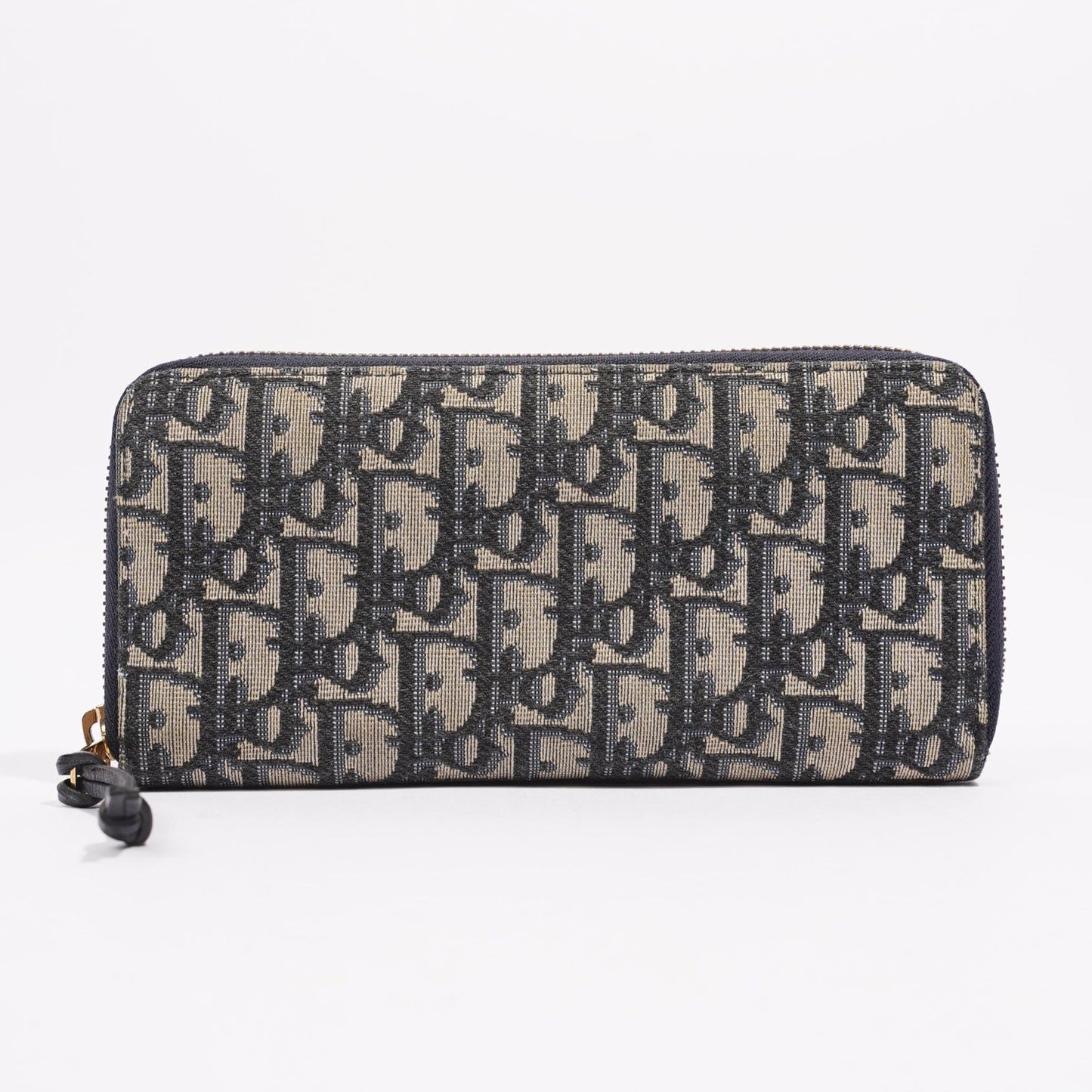 Christian Dior Womens Zip Wallet Monogram Canvas