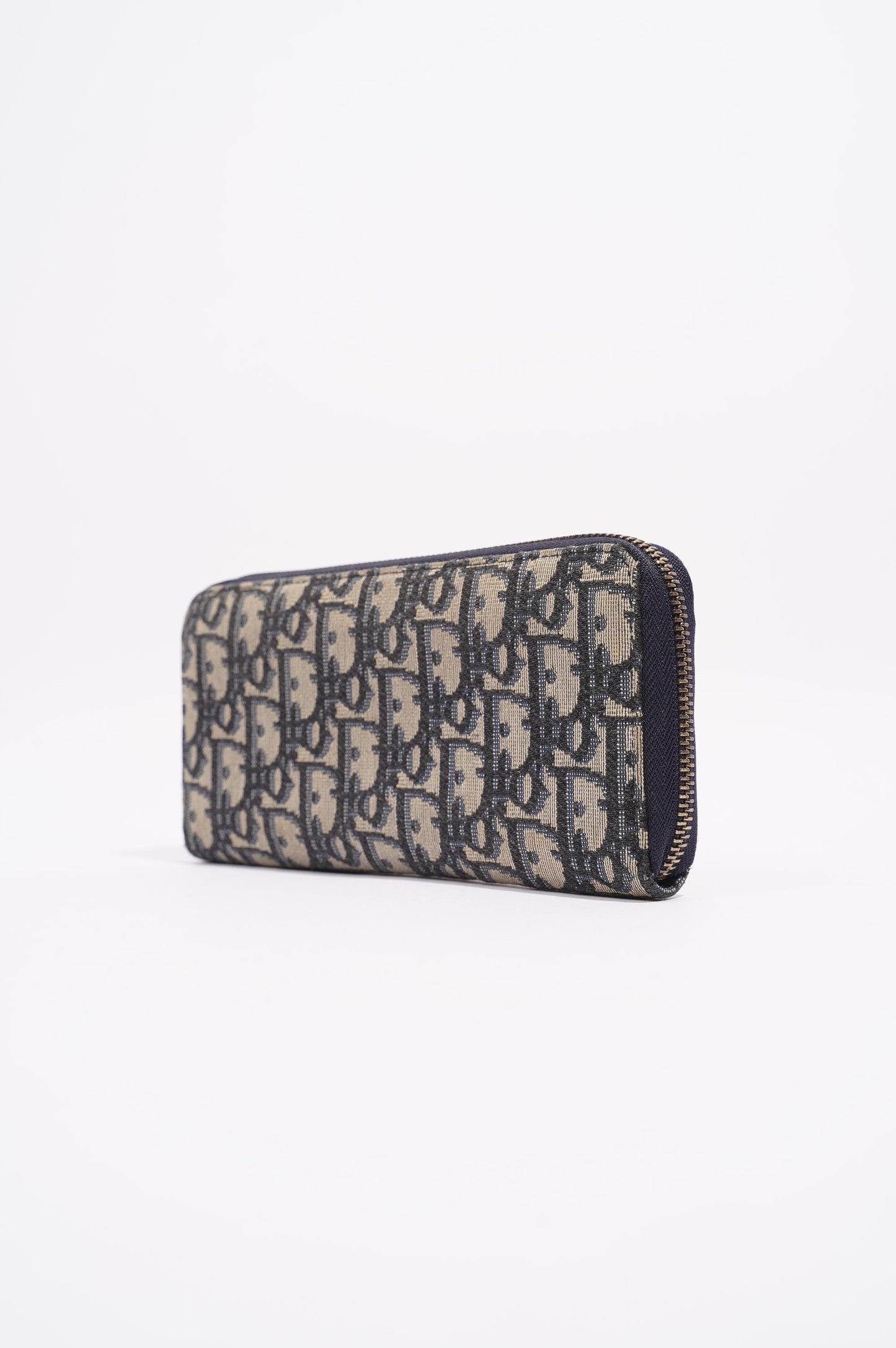 Christian Dior Womens Zip Wallet Monogram Canvas