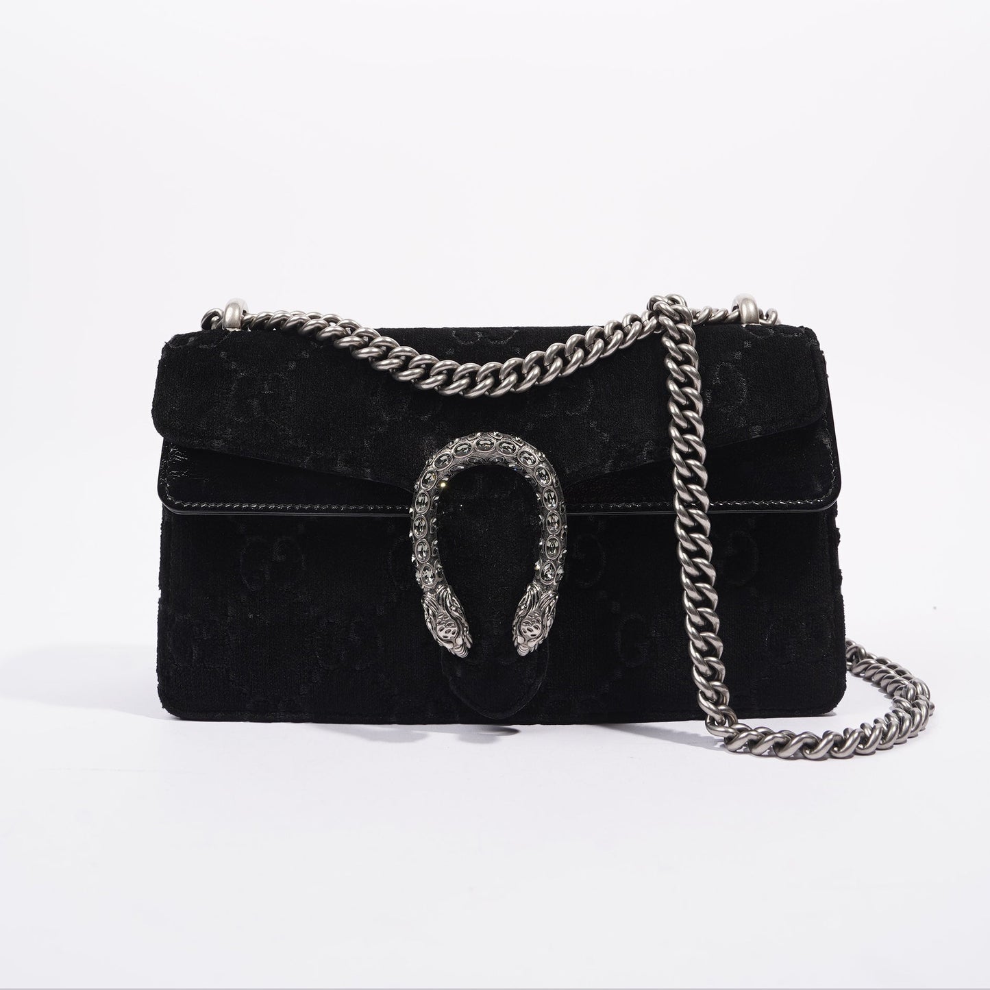 Gucci Womens Dionysus Black Velvet Small