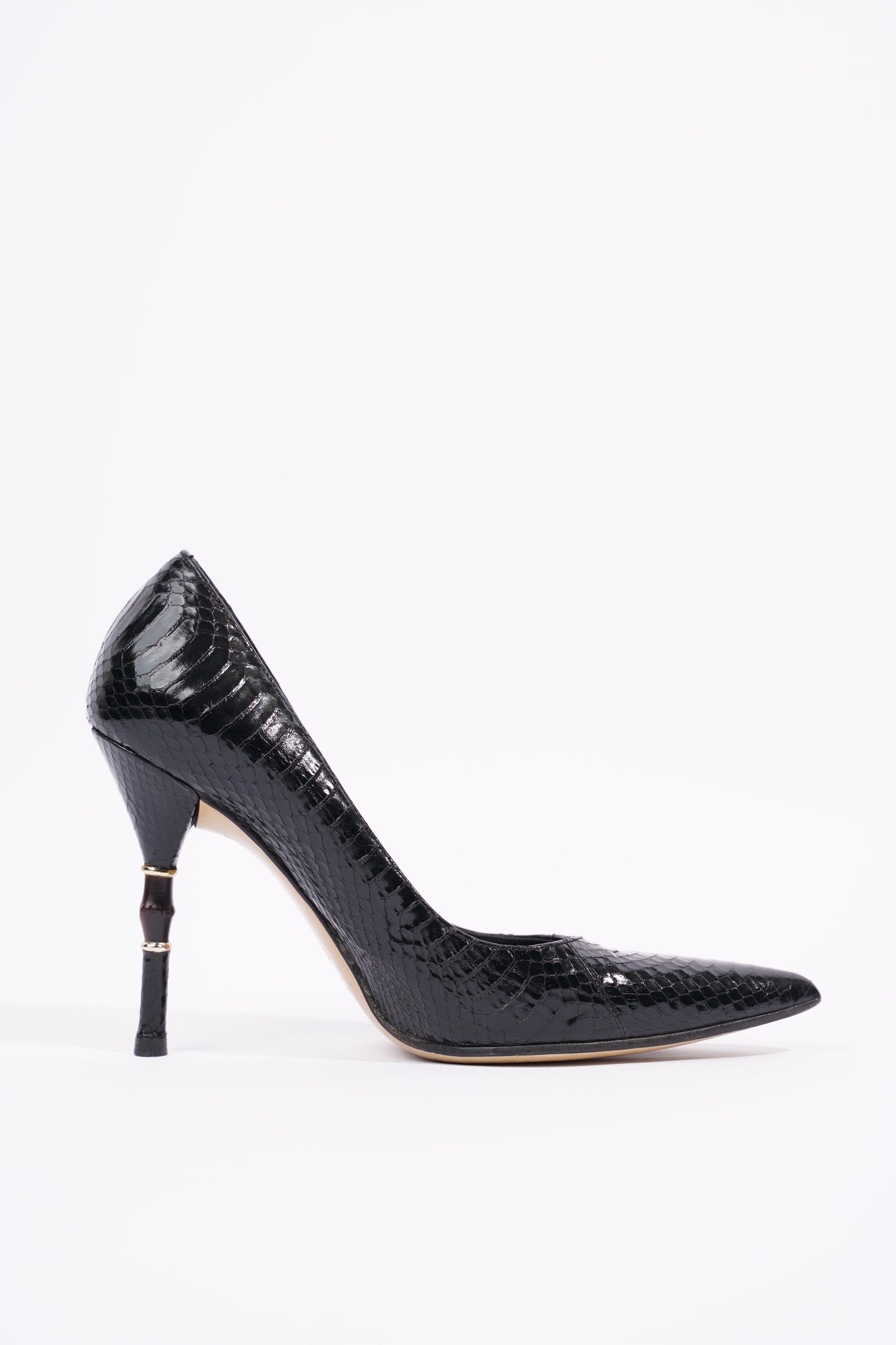 Gucci Womens Bamboo Heel Black EU 35 / UK 2