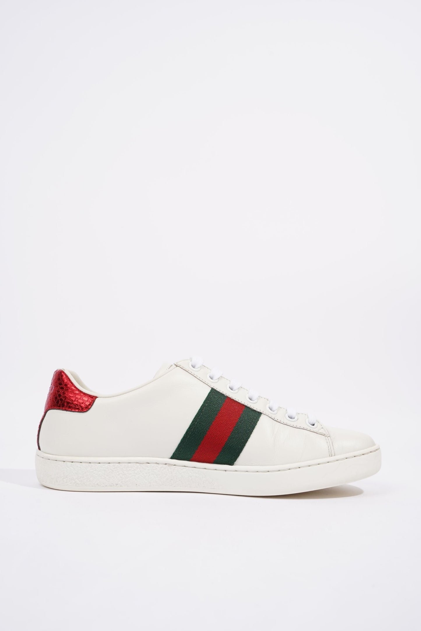 Gucci Womens Ace Arrow Sneaker White / Green / Red EU 36 / UK 3