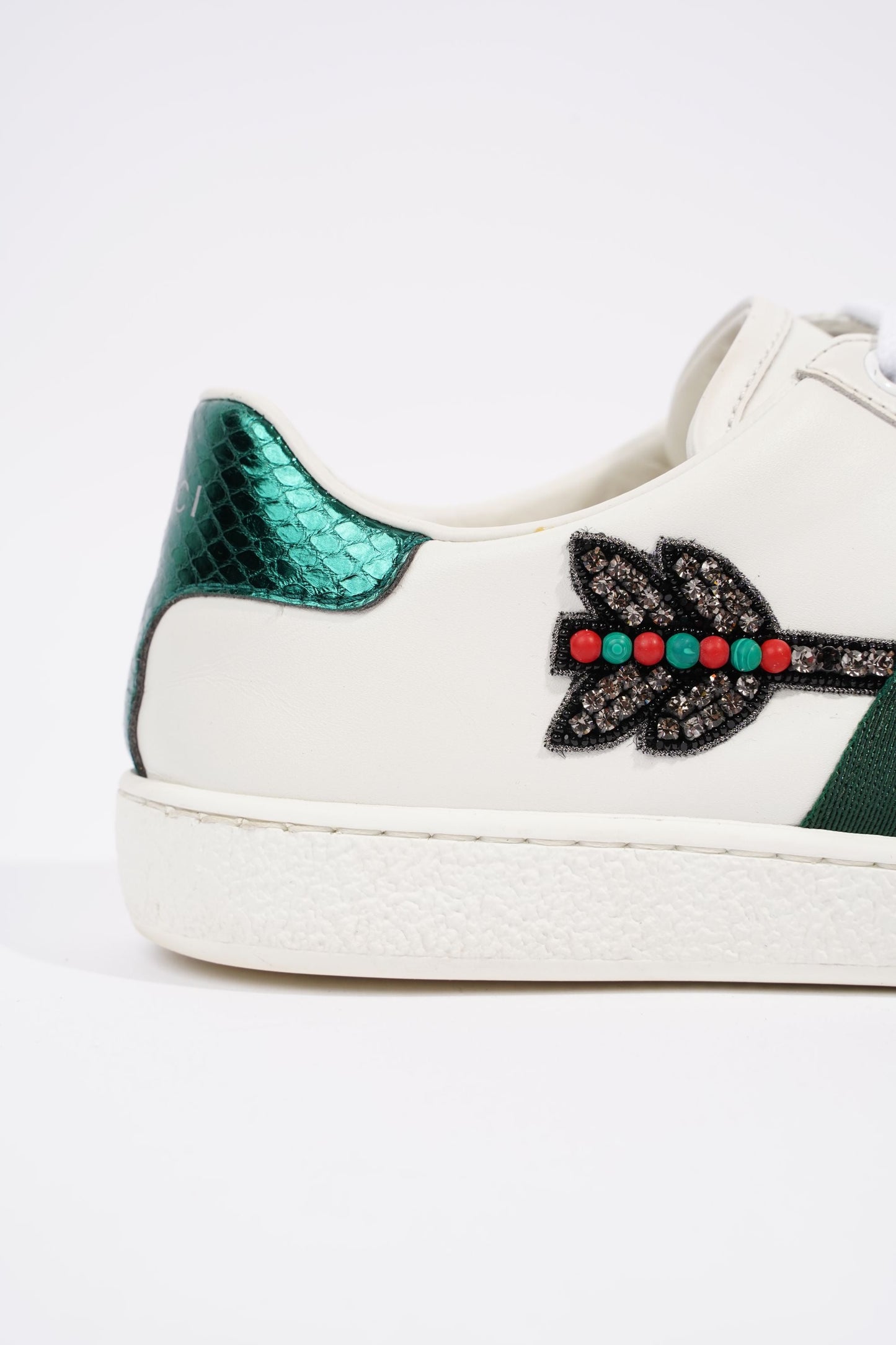 Gucci Womens Ace Arrow Sneaker White / Green / Red EU 36 / UK 3