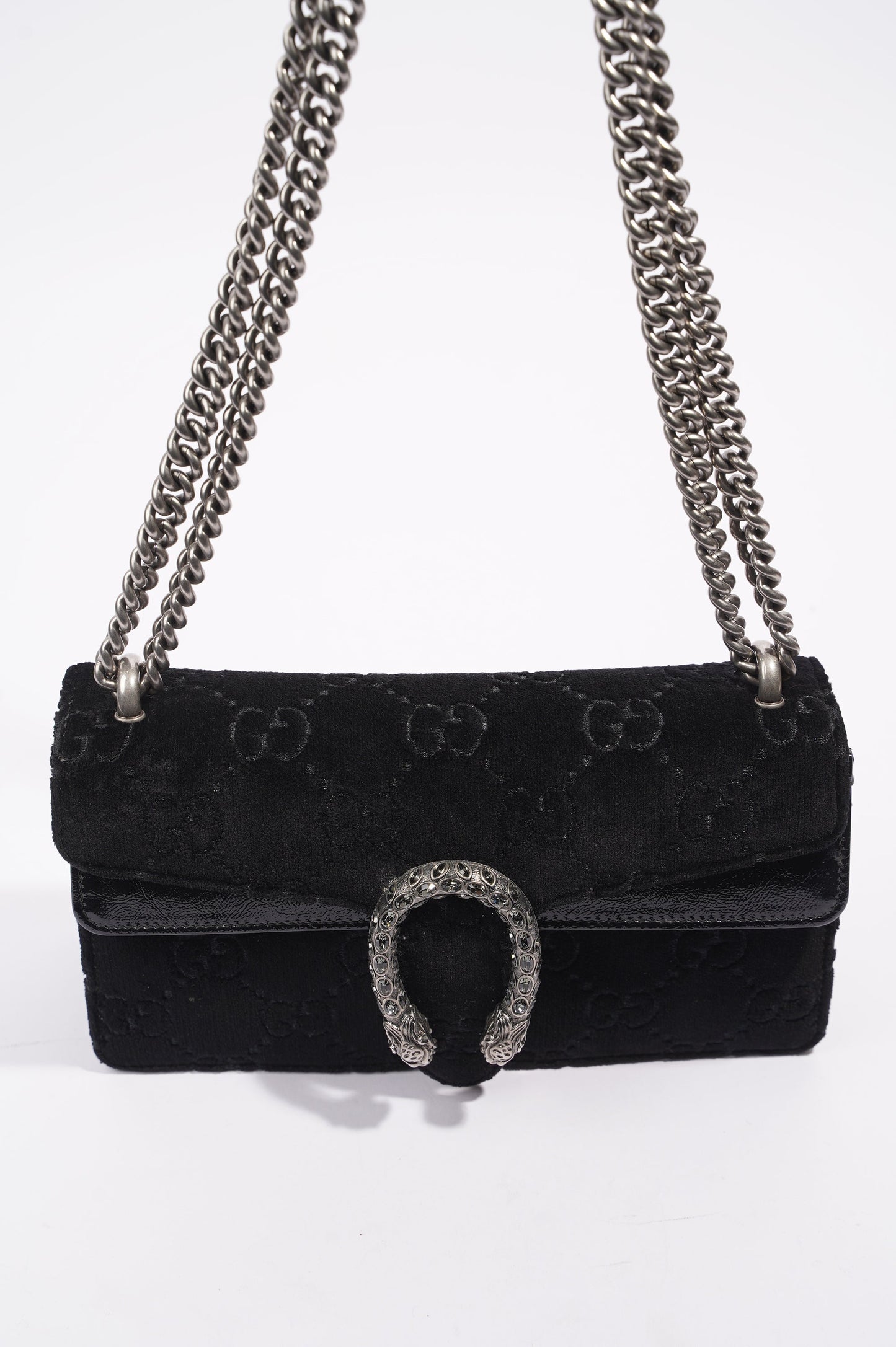 Gucci Womens Dionysus Black Velvet Small