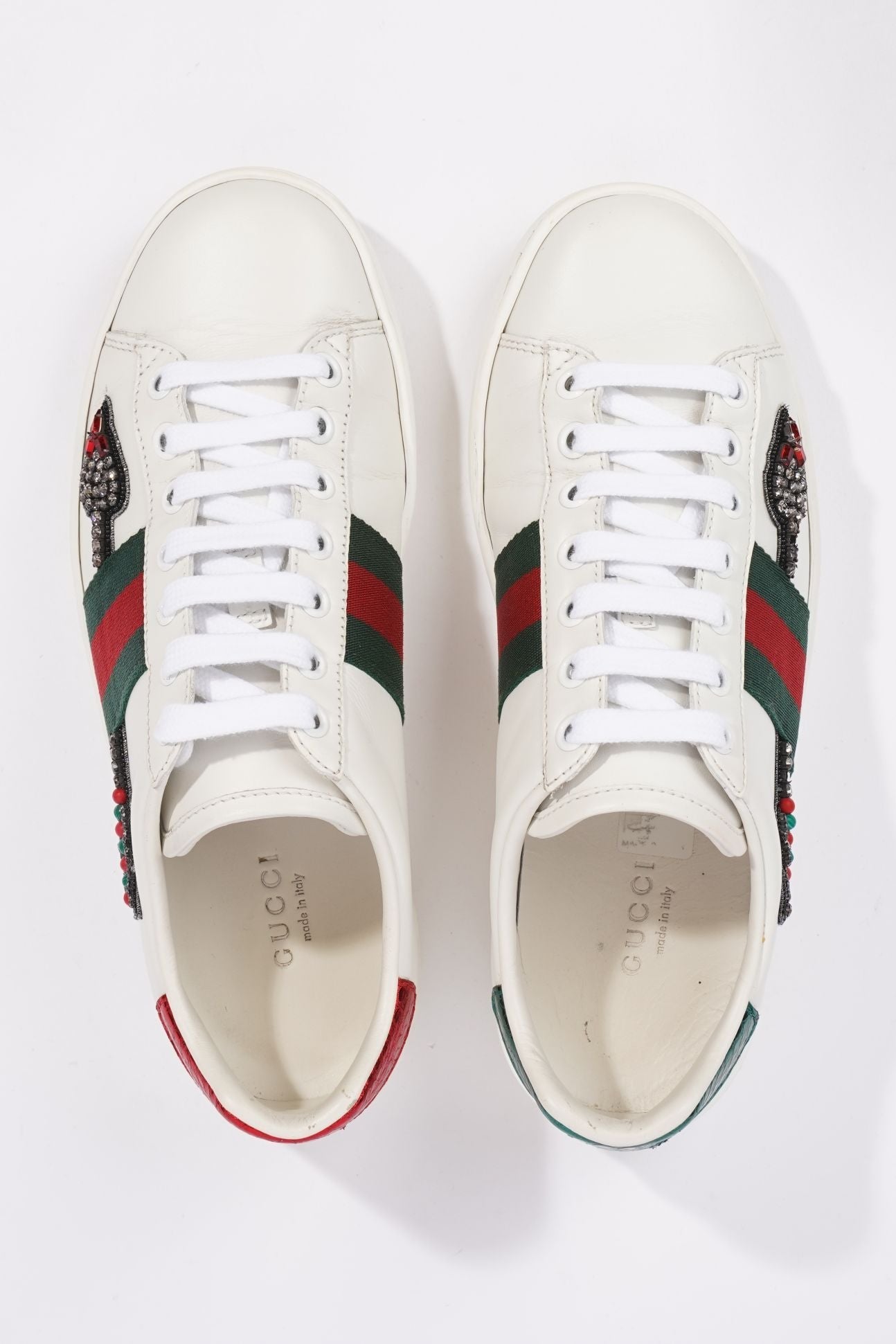 Gucci Womens Ace Arrow Sneaker White / Green / Red EU 36 / UK 3