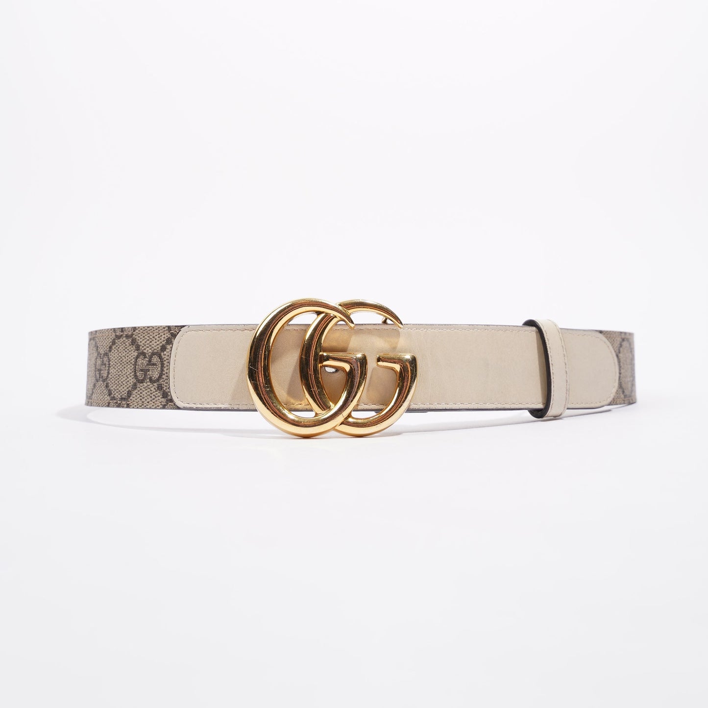 Gucci Womens Marmont Belt White / Supreme 75cm - 30"