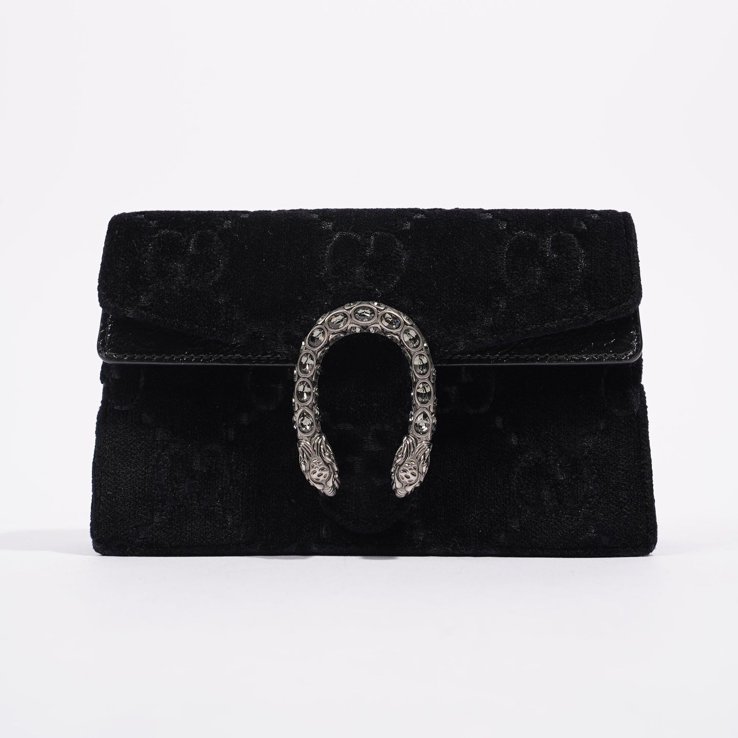 Gucci Womens Dionysus Black Velvet Super Mini