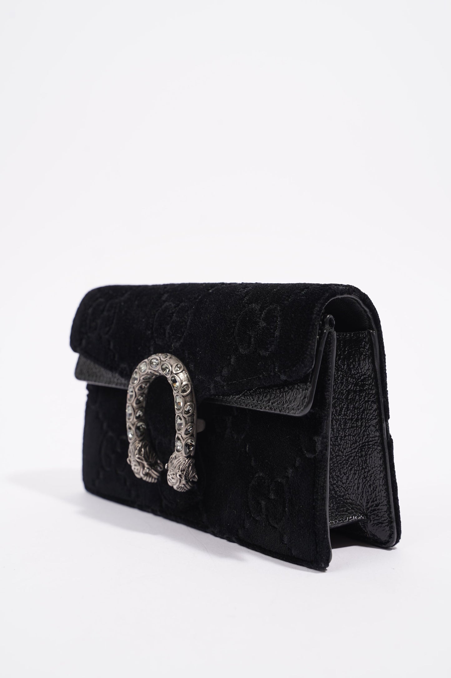 Gucci Womens Dionysus Black Velvet Super Mini